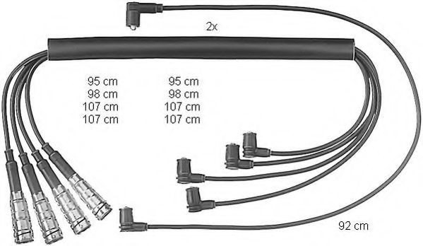 ZEF463 BERU Ignition Cable Kit
