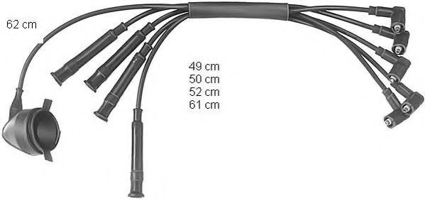 ZE575 BERU Ignition System Ignition Cable Kit