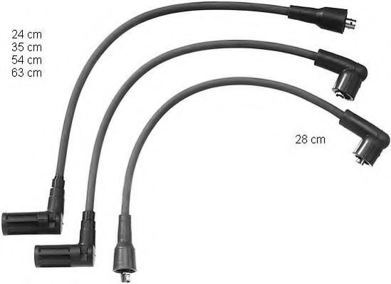 ZEF1012 BERU Ignition System Ignition Cable Kit