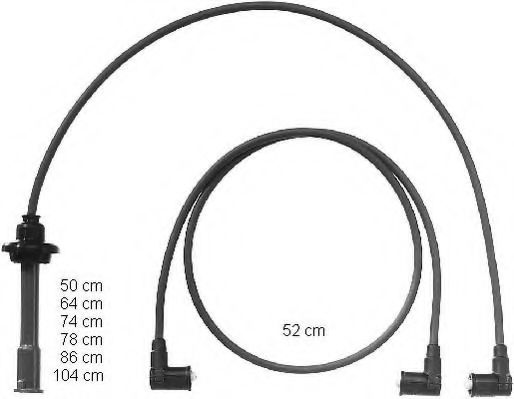 ZEF1036 BERU Ignition System Ignition Cable Kit