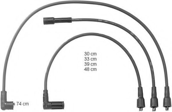 ZEF1053 BERU Ignition System Ignition Cable Kit