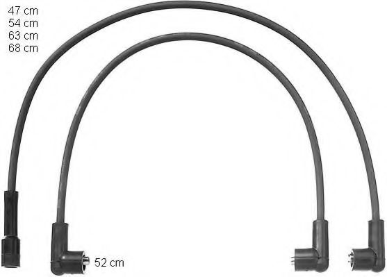 ZEF1055 BERU Ignition System Ignition Cable Kit