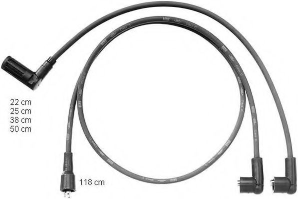 ZEF1068 BERU Ignition System Ignition Cable Kit