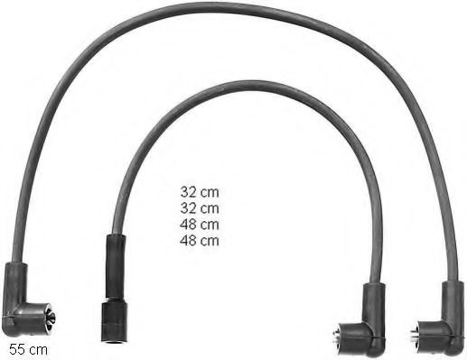 ZEF1070 BERU Ignition System Ignition Cable Kit