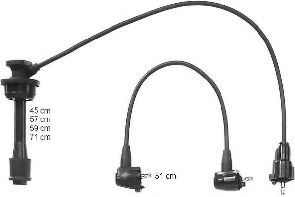 ZEF1084 BERU Ignition Cable Kit