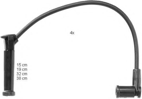 ZEF1114 BERU Ignition System Ignition Cable Kit