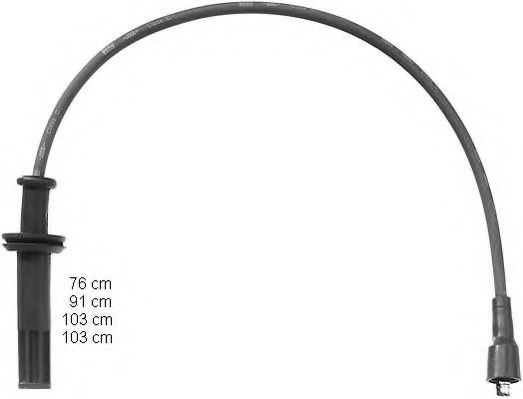 ZEF1125 BERU Ignition System Ignition Cable Kit
