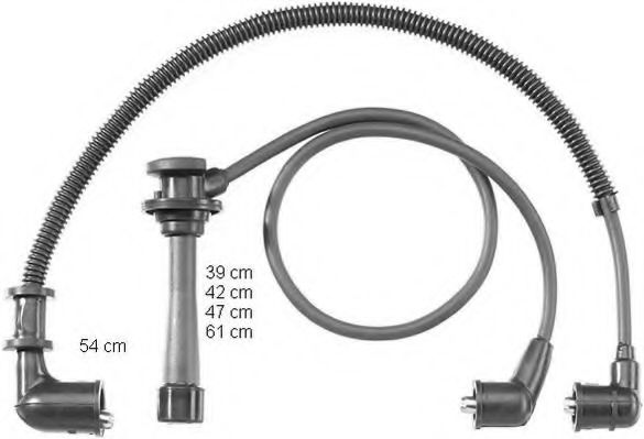 ZEF1143 BERU Ignition System Ignition Cable Kit