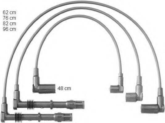 ZEF1172 BERU Ignition System Ignition Cable Kit