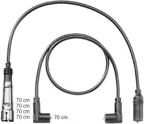 ZEF1198 BERU Ignition System Ignition Cable Kit