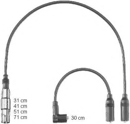 ZEF1223 BERU Ignition System Ignition Cable Kit