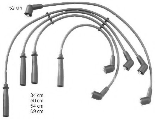 ZEF1308 BERU Ignition System Ignition Cable Kit