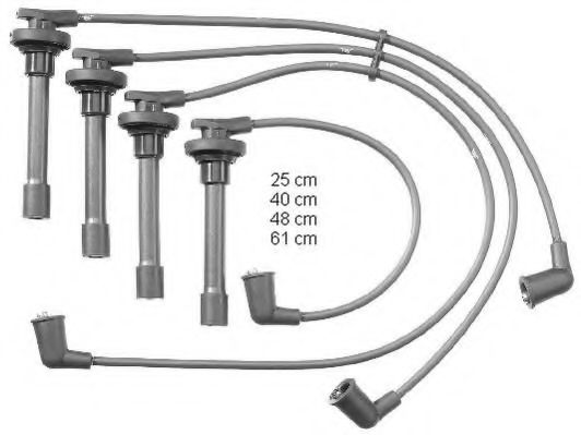 ZEF1322 BERU Ignition System Ignition Cable Kit