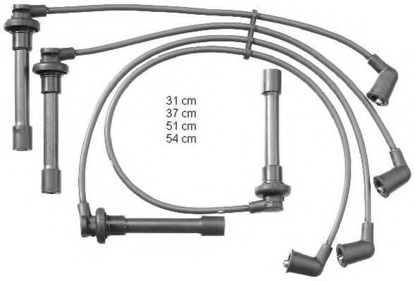 ZEF1324 BERU Ignition System Ignition Cable Kit