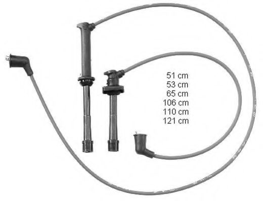 ZEF1375 BERU Ignition System Ignition Cable Kit