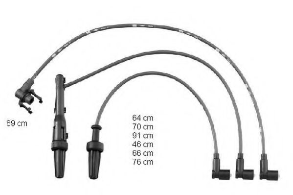 ZEF1388 BERU Ignition Cable Kit