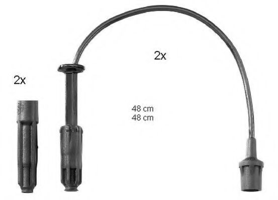 ZEF1515 BERU Ignition Cable Kit