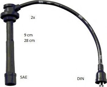ZEF1636 BERU Ignition Cable Kit