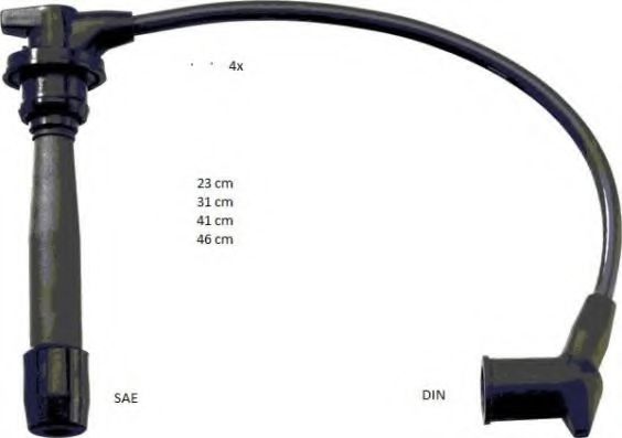ZEF1640 BERU Ignition Cable Kit