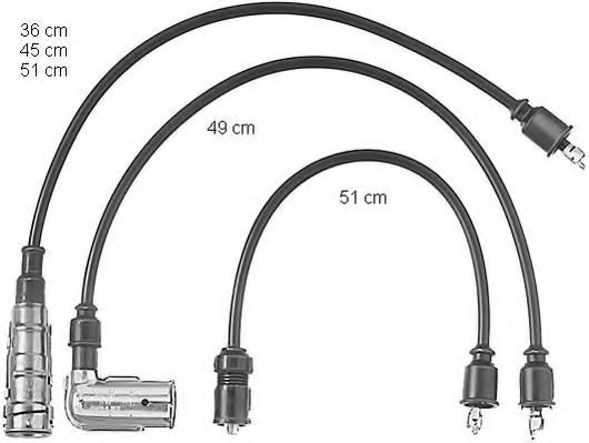 ZEF362 BERU Ignition Cable Kit