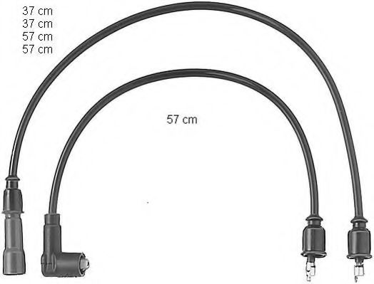 ZEF465 BERU Ignition System Ignition Cable Kit