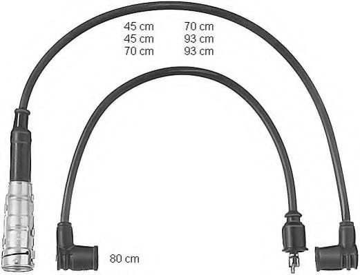 ZEF473 BERU Ignition System Ignition Cable Kit