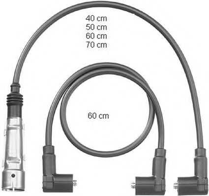ZEF562 BERU Ignition System Ignition Cable Kit