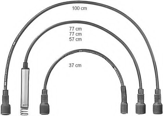 ZEF584 BERU Ignition Cable Kit