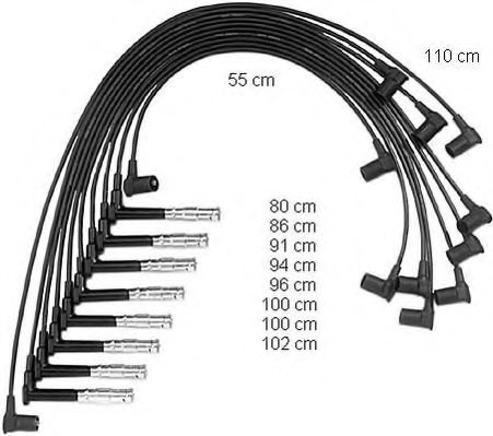 ZEF635 BERU Ignition System Ignition Cable Kit