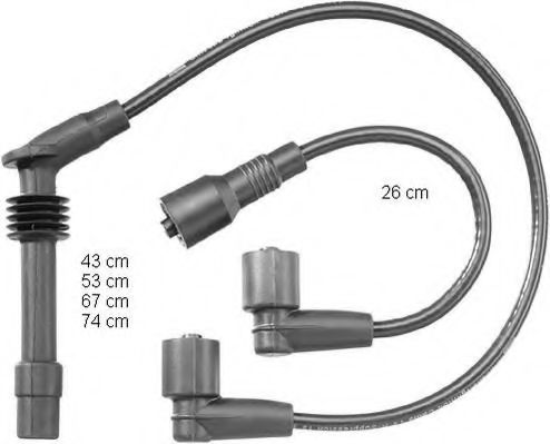ZEF727 BERU Ignition System Ignition Cable Kit