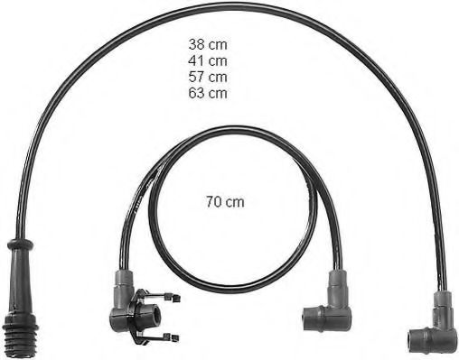 ZEF728 BERU Ignition Cable Kit
