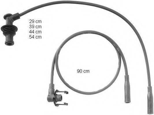 ZEF731 BERU Ignition System Ignition Cable Kit