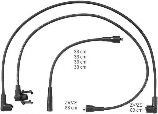ZEF734 BERU Ignition Cable Kit