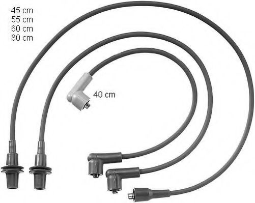 ZEF743 BERU Ignition System Ignition Cable Kit