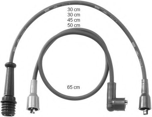 ZEF744 BERU Ignition System Ignition Cable Kit