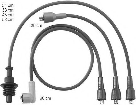 ZEF746 BERU Ignition Cable Kit