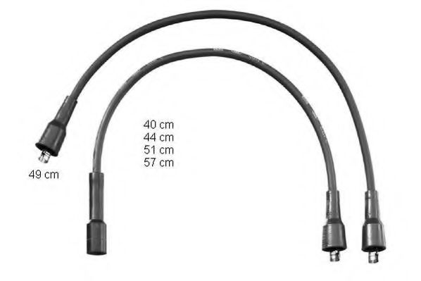 ZEF766 BERU Ignition System Ignition Cable Kit