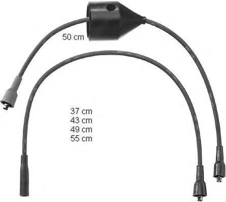 ZEF767 BERU Ignition System Ignition Cable Kit