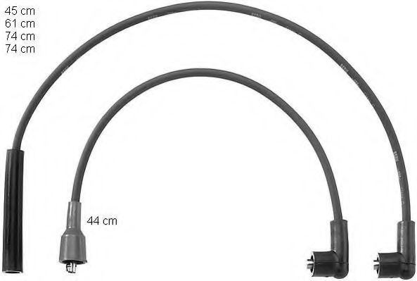 ZEF776 BERU Ignition System Ignition Cable Kit