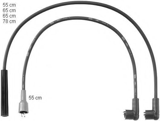ZEF780 BERU Ignition System Ignition Cable Kit