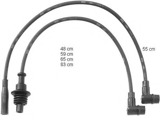 ZEF790 BERU Ignition System Ignition Cable Kit