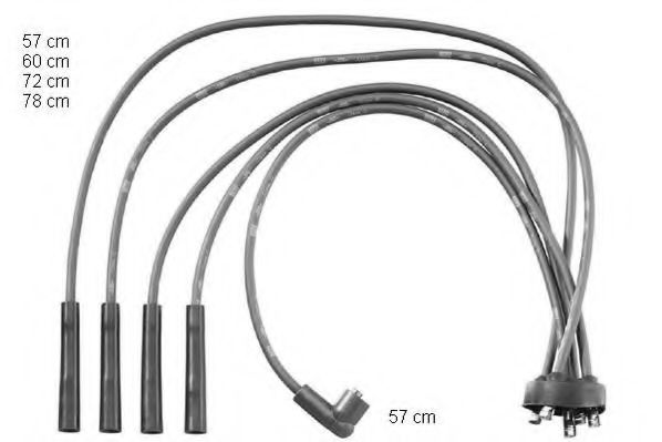 ZEF803 BERU Ignition System Ignition Cable Kit