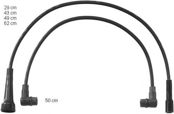 ZEF814 BERU Ignition System Ignition Cable Kit