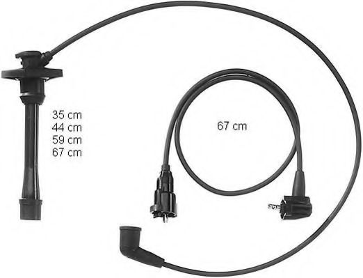 ZEF831 BERU Ignition System Ignition Cable Kit