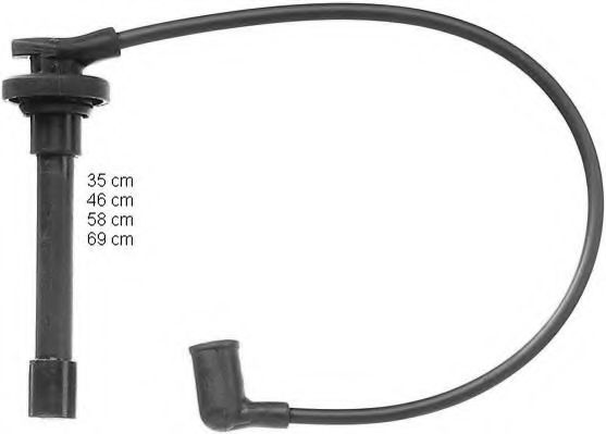 ZEF845 BERU Ignition Cable Kit