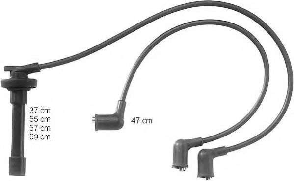 ZEF846 BERU Ignition System Ignition Cable Kit