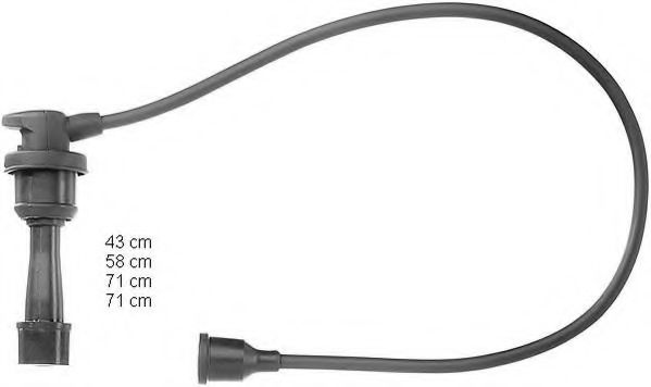 ZEF851 BERU Ignition Cable Kit