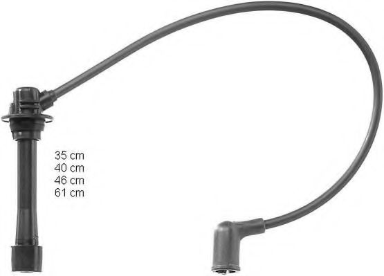 ZEF862 BERU Ignition System Ignition Cable Kit
