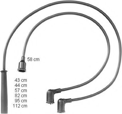 ZEF873 BERU Ignition System Ignition Cable Kit