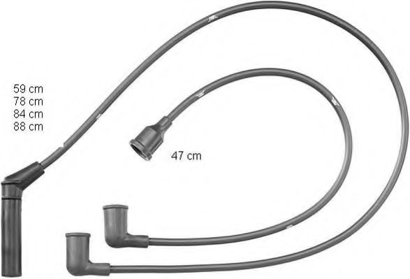 ZEF883 BERU Ignition Cable Kit